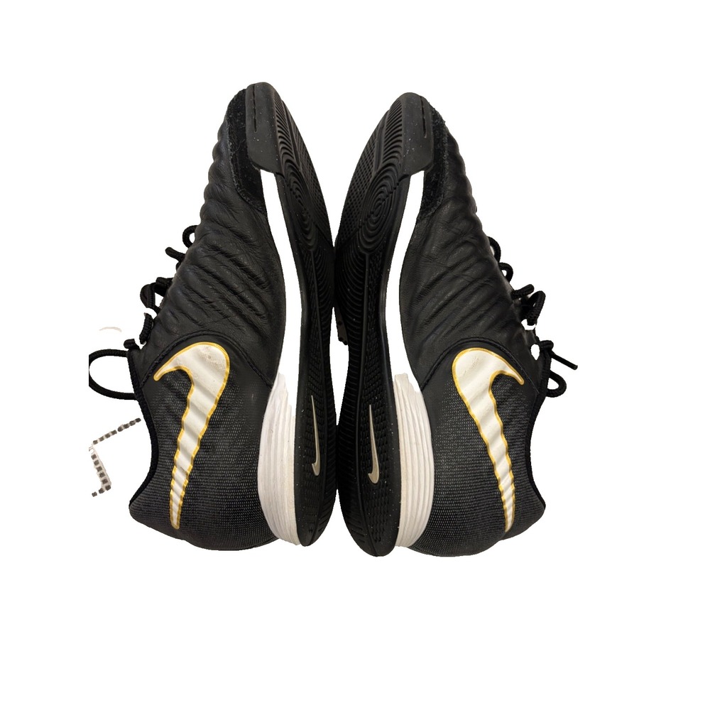 Nike Tiempo Rio 819234  Black Gum Soccer Shoe Low Top runners size 6.5 womensr‎